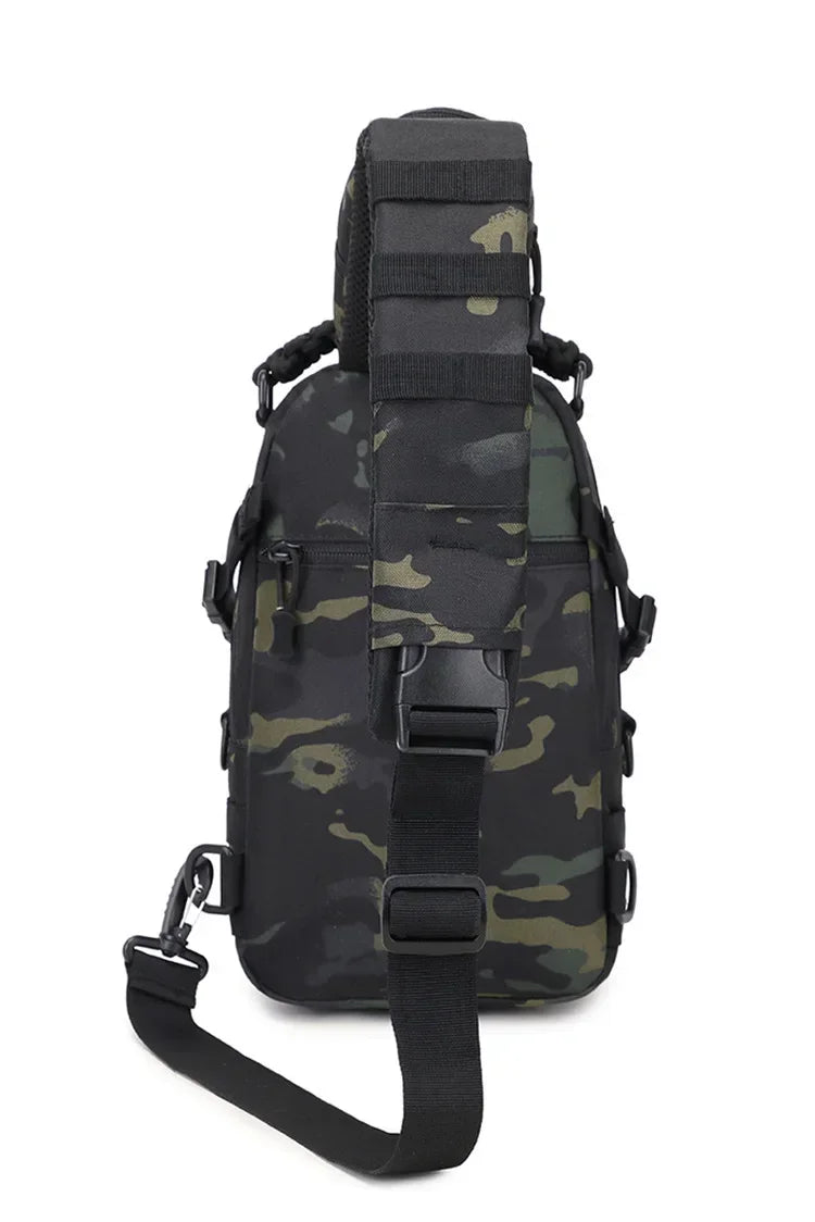 Outdoor Camping Chest Bag Tactical Backpack for Men Sports Hiking Climbing Cycling Fishing MOLLE Shoulder Bag