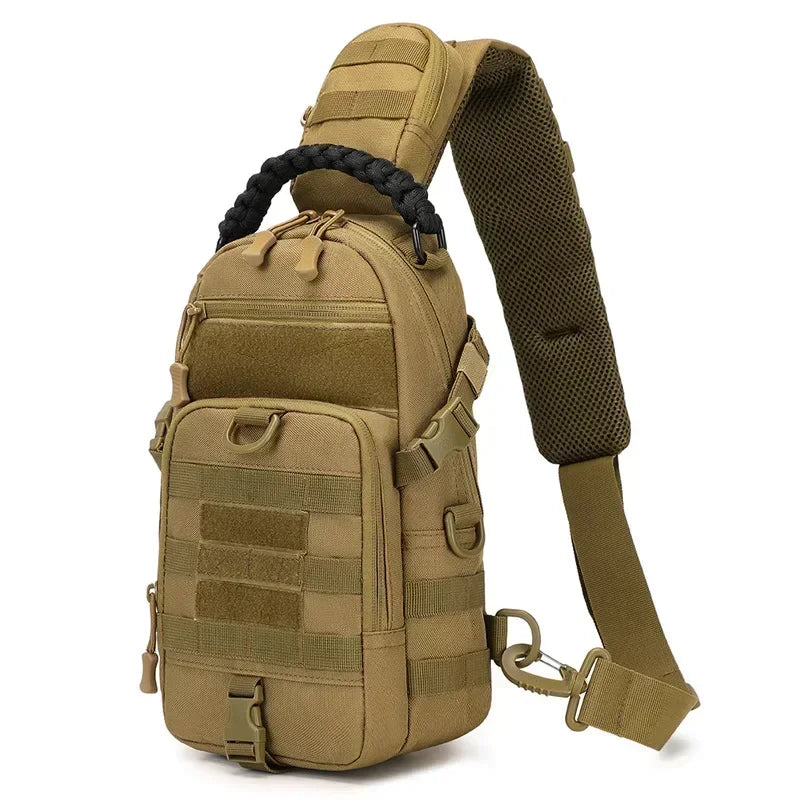 Outdoor Camping Chest Bag Tactical Backpack for Men Sports Hiking Climbing Cycling Fishing MOLLE Shoulder Bag