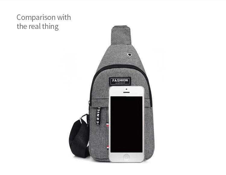 Men's Waterproof Large Capacity Fanny Pack, Adjustable Strap For Outdoor Activities