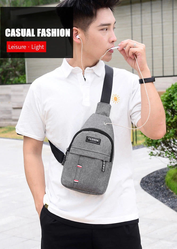 Men's Waterproof Large Capacity Fanny Pack, Adjustable Strap For Outdoor Activities