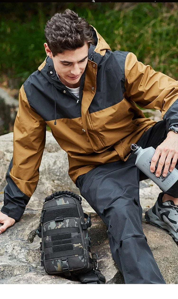 Outdoor Camping Chest Bag Tactical Backpack for Men Sports Hiking Climbing Cycling Fishing MOLLE Shoulder Bag