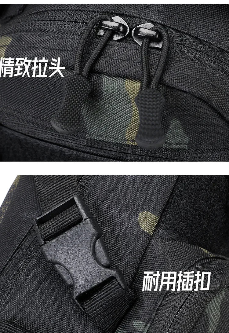 Outdoor Camping Chest Bag Tactical Backpack for Men Sports Hiking Climbing Cycling Fishing MOLLE Shoulder Bag