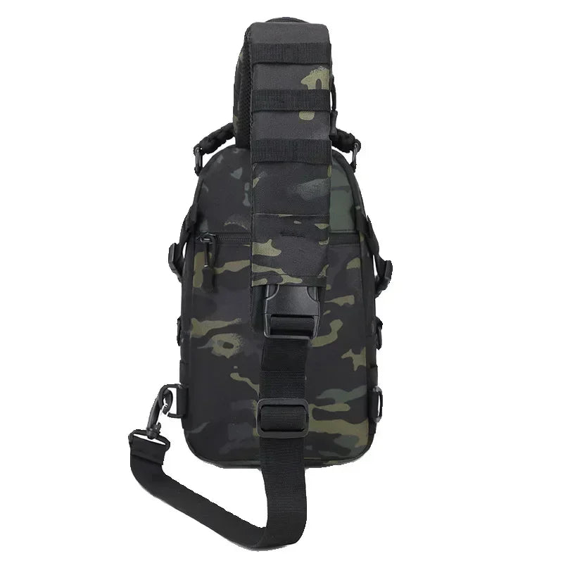 Outdoor Camping Chest Bag Tactical Backpack for Men Sports Hiking Climbing Cycling Fishing MOLLE Shoulder Bag