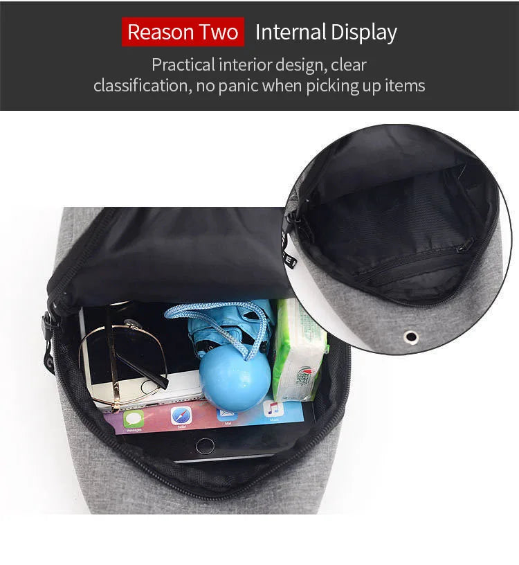 Men's Waterproof Large Capacity Fanny Pack, Adjustable Strap For Outdoor Activities