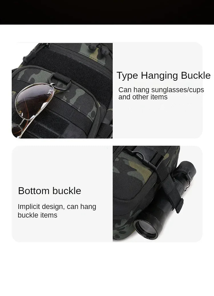 Outdoor Camping Chest Bag Tactical Backpack for Men Sports Hiking Climbing Cycling Fishing MOLLE Shoulder Bag