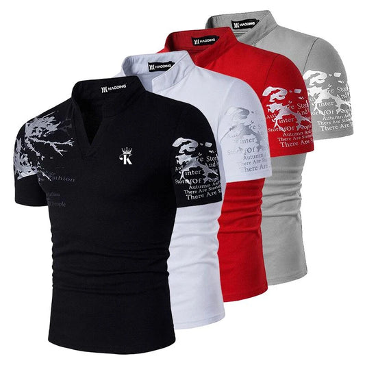 Men's Golf Shirt Polo Shirt Casual Holiday Short Sleeve Fashion Solid Color Patchwork Pocket Summer Regular Fit Golf Shirt