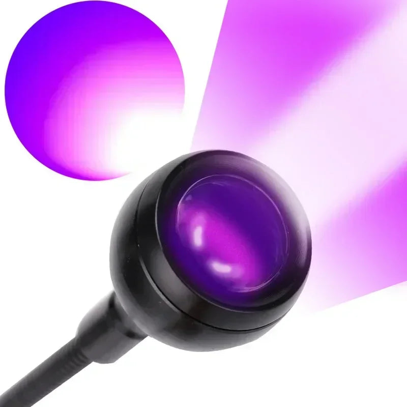 Led Ultraviolet Lights Clip-On Flexible Metal Tube UV Lamp USB Mini UV Gel Curing Light Desk Lamp Nail Dryer For DIY Nail Art