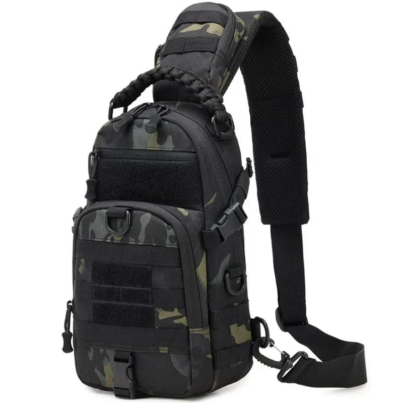 Outdoor Camping Chest Bag Tactical Backpack for Men Sports Hiking Climbing Cycling Fishing MOLLE Shoulder Bag